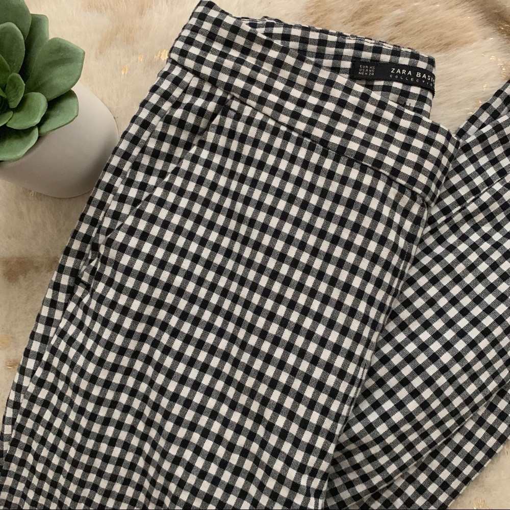 Zara Gingham Pants